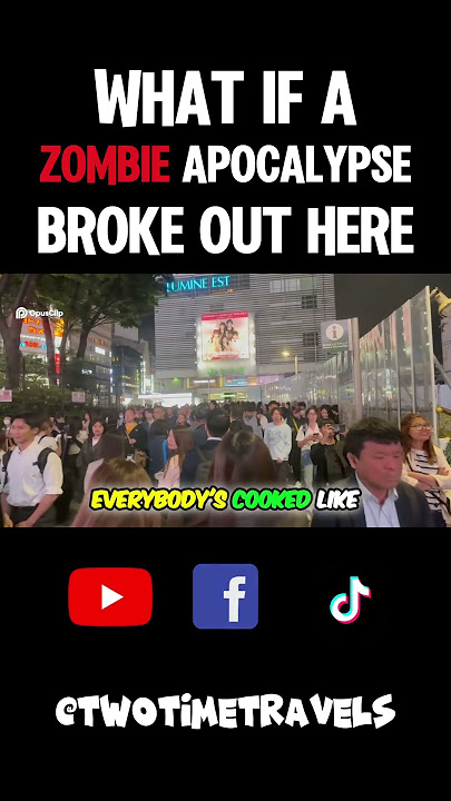What if a zombie apocalypse happens when you’re in Japan? #zombies #shorts #whatif #twotimetravels