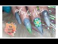 Nutty Nail Co Collab - Where Are We From? Acrylic Nails With 3D Flower