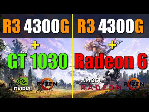 Radeon ग्राफिक्स वि GeForce GT 1030 सह Ryzen 3 4300G