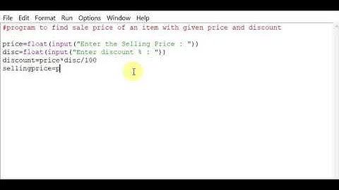 program to find sale price of an item with given price and discount