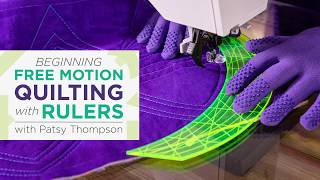 Beginning Free Motion Quilting with Rulers with Patsy Thompson Class Trailer
