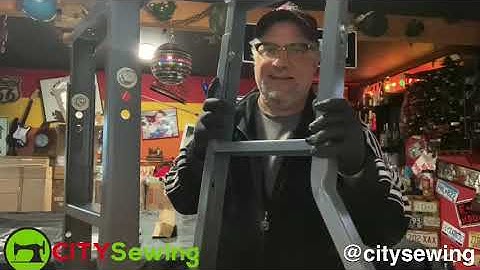 Juki MO-6800  Overlock how to set up into the table.