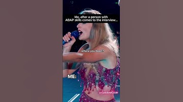 Person with ABAP development skills came to the interview #sap #developer #skills #interview