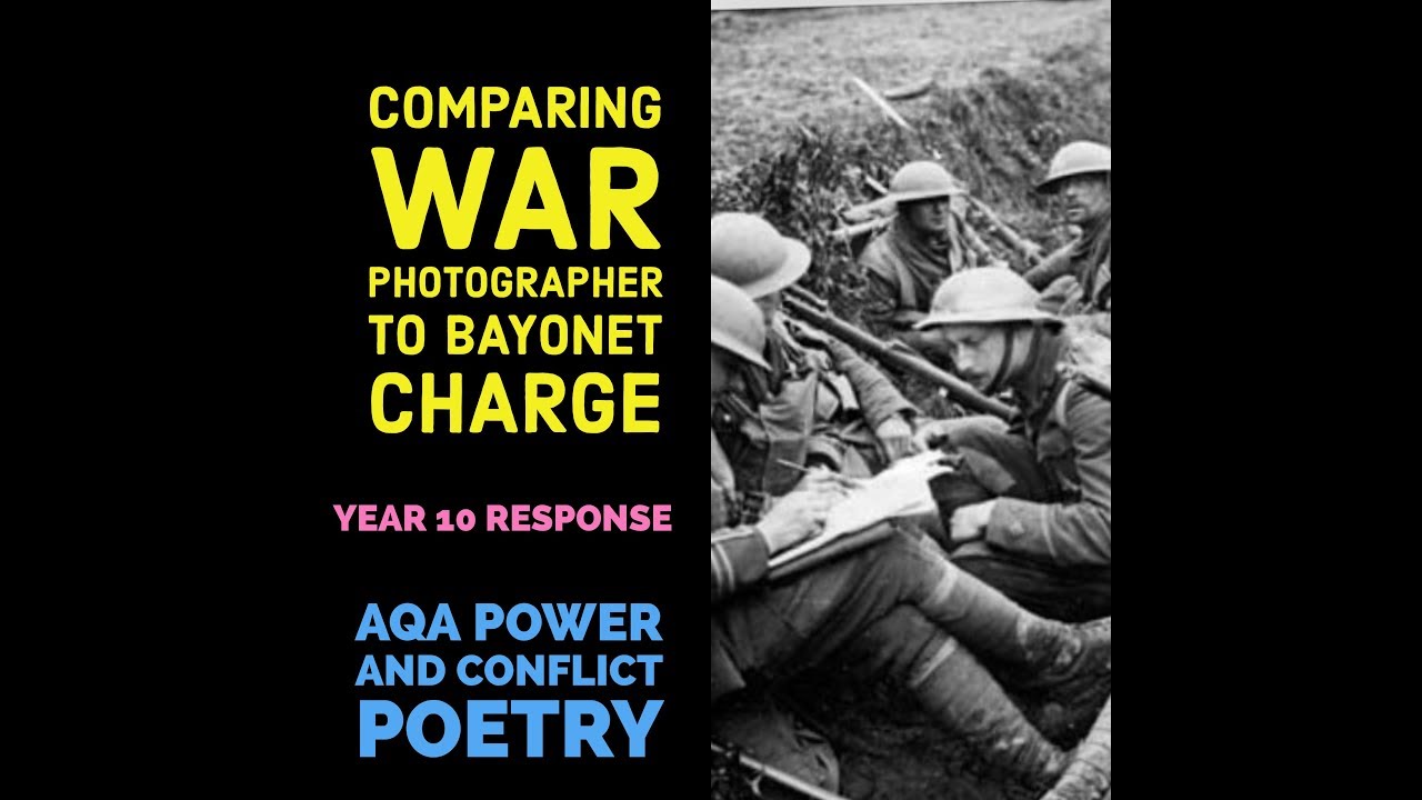 war photographer and bayonet charge comparison essay