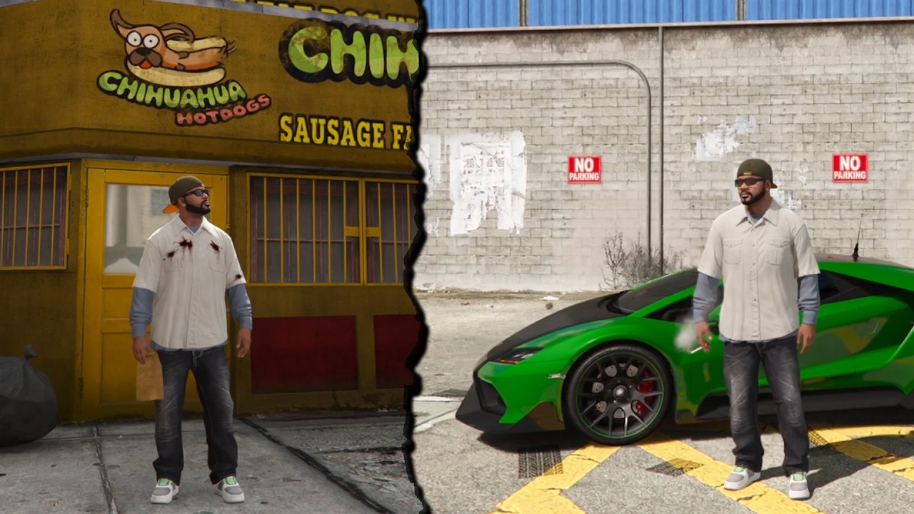 JADI GRAB FOOD PAKE MOBIL LAMBORGHINI - GTA 5 INDONESIA