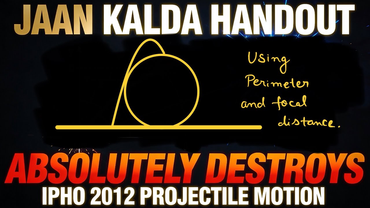 IPHO 2012 CREATIVE SOLUTION | JEE ADV RELEVANT |