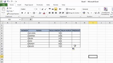 TUTORIAL EXCEL MENGGUNAKAN RUMUS IF MAJEMUK