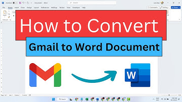 How to Convert Gmail to Word Document