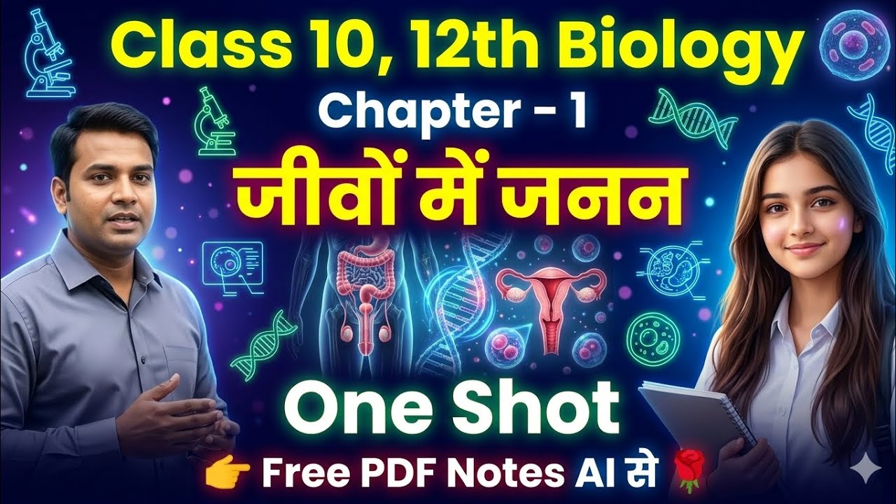 जीवों में जनन। Class 12th biology Chapter 1 One shot| Reproduction in ...
