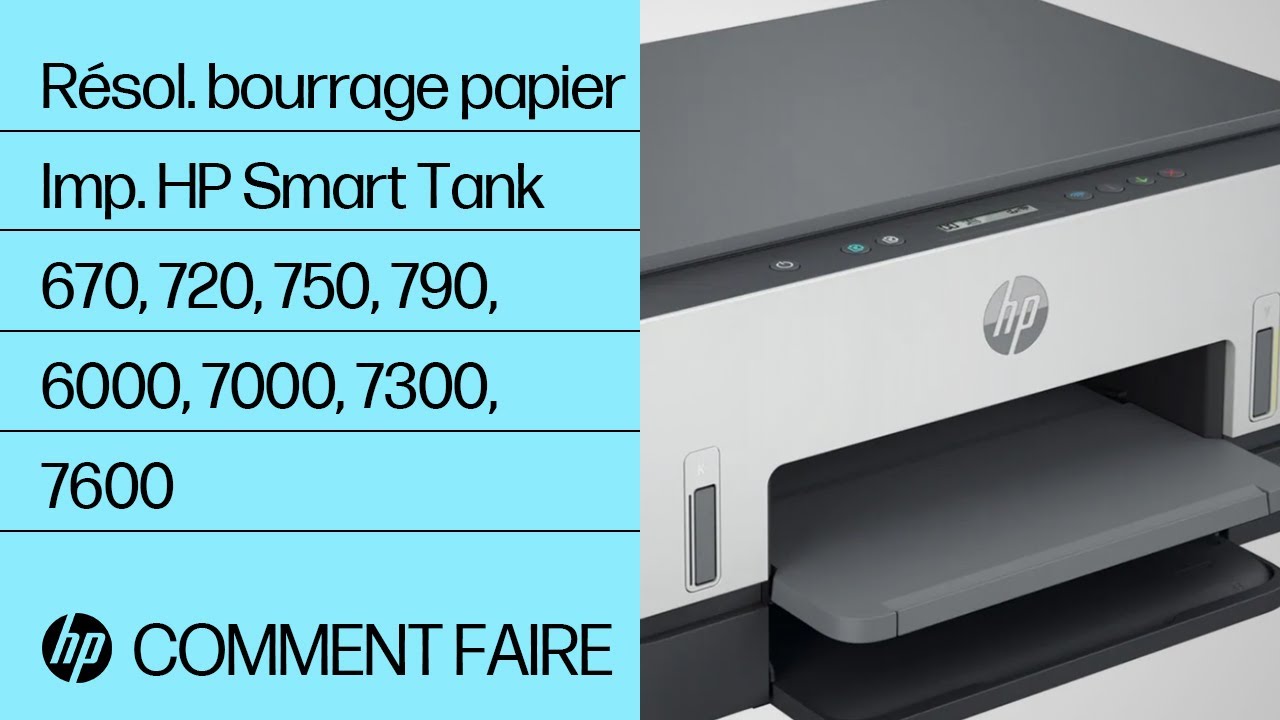 Imprimantes HP Smart Tank - Erreur Bourrage papier