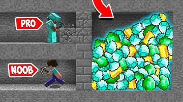 Minecraft NOOB vs PRO : NOOB DIGGING SECRET MINE AND FOUND THIS! SECRET CHALLENGE! (Animation)