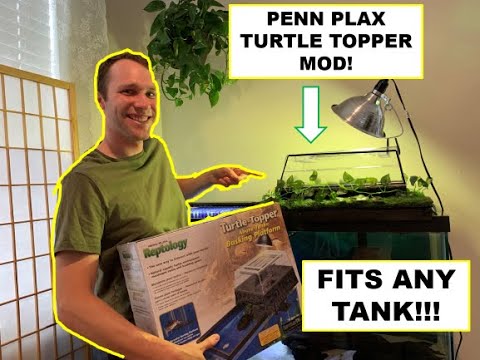 Make the Penn-Plax Turtle Topper FIT ANY SIZE TANK - BASKING DOCK MOD 