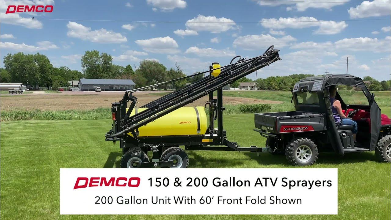 Demco 150 and 200 Gallon ATV Sprayers YouTube