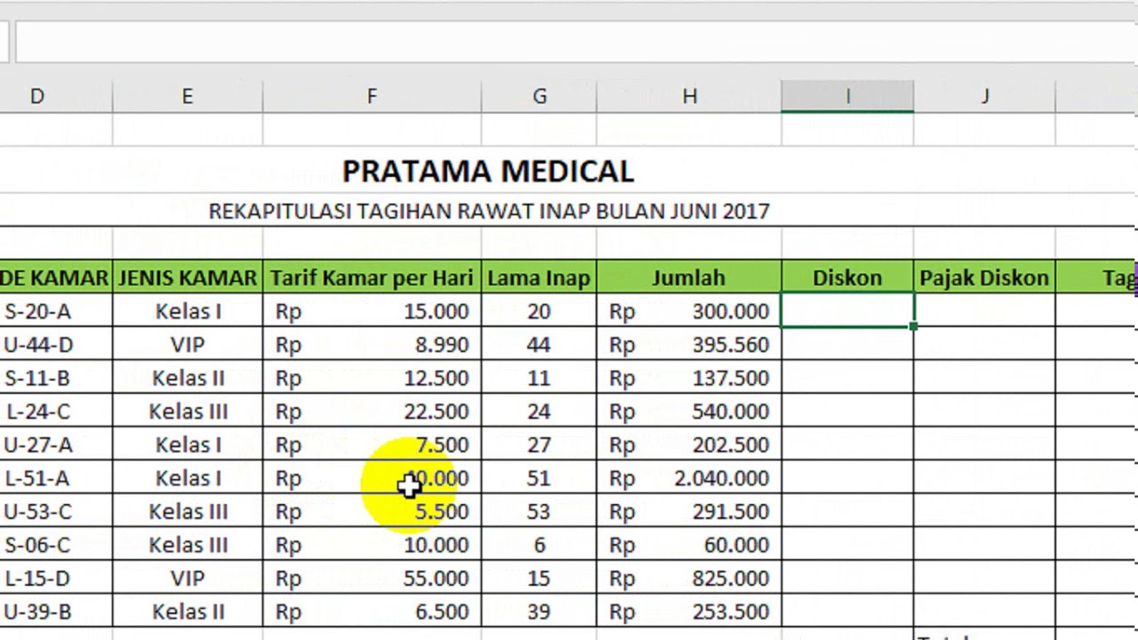 Contoh Soal Tes Praktek Komputer Excel - Defi Soal