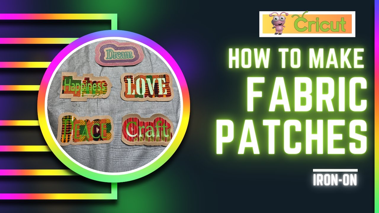 DIY: How to Make Iron On Fabric Patches with Cricut and Faux Suede 