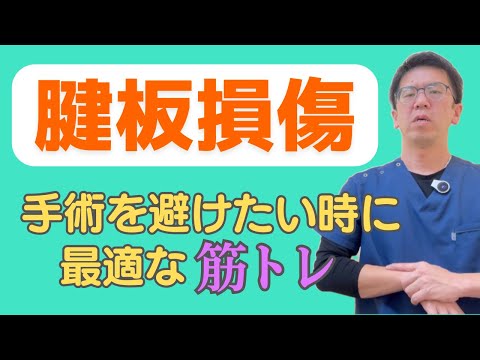 腱板損傷の手術を避けたい。痛みを改善するリハビリに最適な筋トレ｜今治市　星野鍼灸接骨院