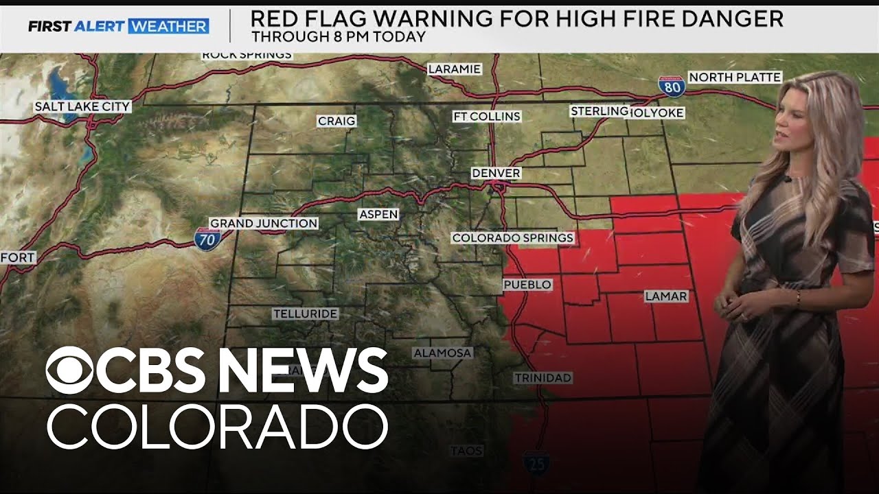 Fire danger high even with rain chances in Colorado - YouTube
