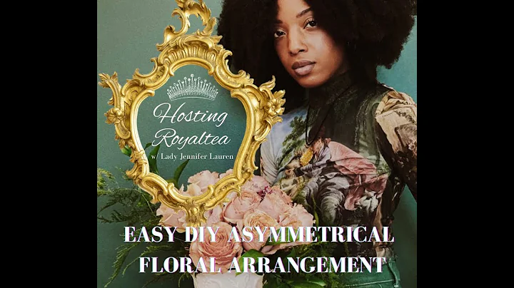 How to Make a DIY Asymmetrical Floral Arrangement fit for a Queen in an Easy Step-by-Step Process