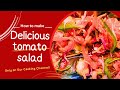 How to make tomato salad  delicious tomato and cucumber salad recipe  easy salad recipe  ovit tv