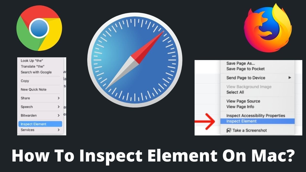 how to inspect element in safari