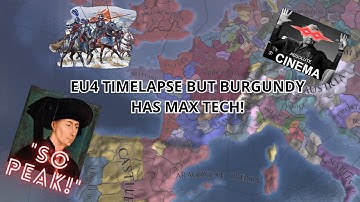 EU4 Timelapse - But Burgundy has Max Tech in 1444! - Watch this Insane Timelapse! - 1.37!