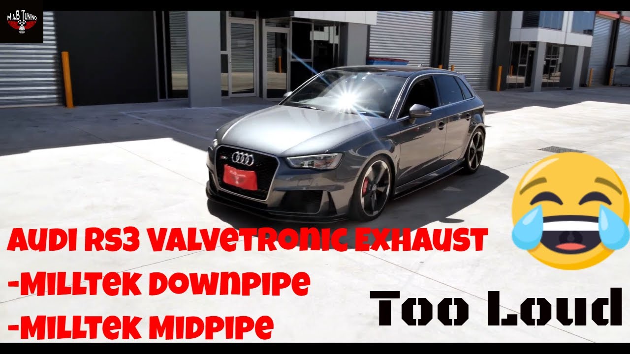 Audi RS3 Valvetronic  Exhaust - Milltek Downpipes and Mid Pipe