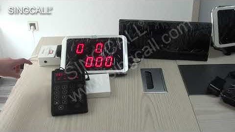 SINGCALL Wireless Calling System  New APE100 with the Fixed Receiversspecial program