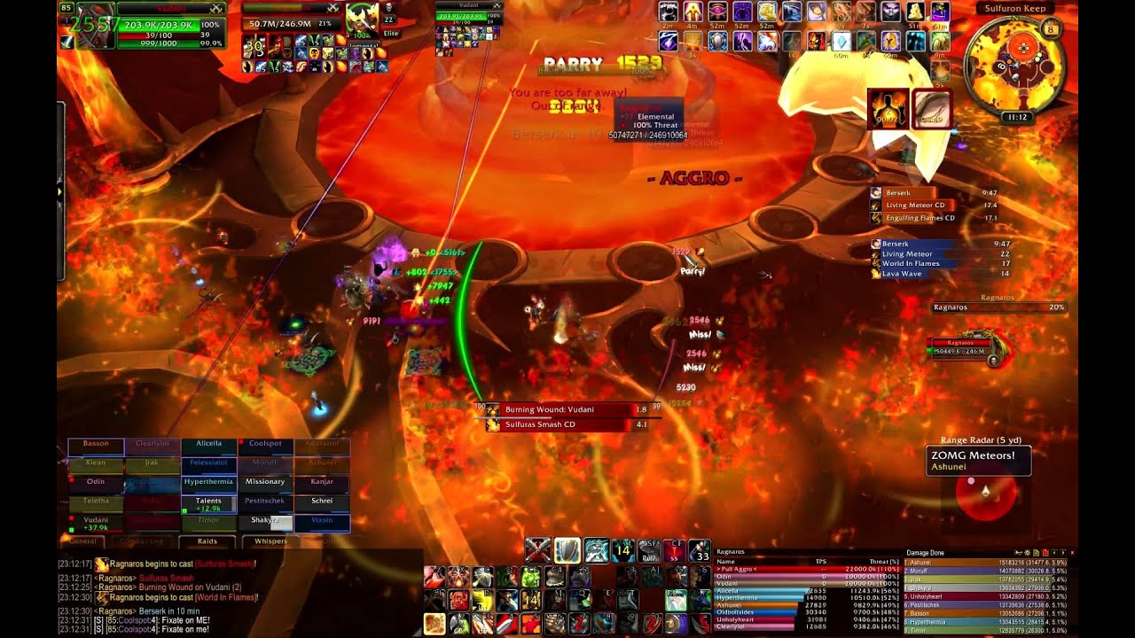 Ragnaros Heroic 25 man - Pie Chart