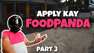 APPLY kay FOODPANDA Full Guide part 3 | Ep. 13 #foodpanda