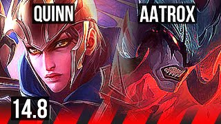 QUINN vs AATROX (TOP) | 600+ games, 6/2/5 | KR Master | 14.8