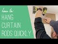 A Trick For Hanging Curtain Rods Faster