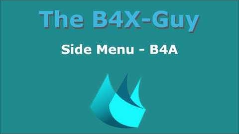Side Menu B4A including source code!