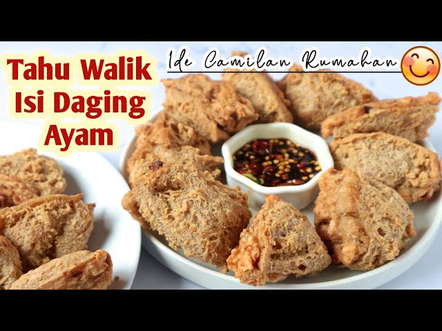 RESEP TAHU WALIK || Cara Membuat Tahu Walik Isi Ayam || Ide Camilan Rumahan class=