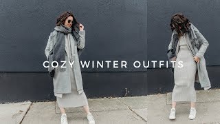 COZY OUTFIT IDEAS | comfy, casual fall/winter outfit ideas (2018) ❄️ screenshot 1
