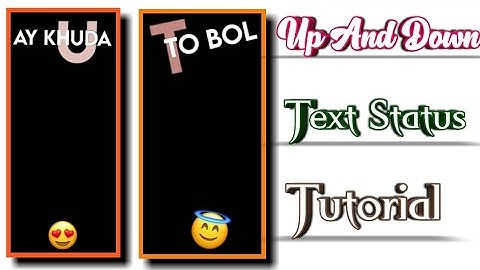 How to create up and down text status in alight motion || Status video kaise banaye||TechnicalAfshan