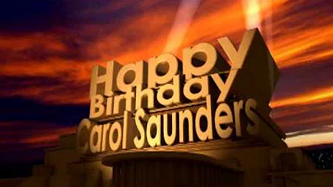 Happy Birthday Carol Saunders