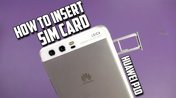 Huawei P10 Dual SIM How to insert the SIM card