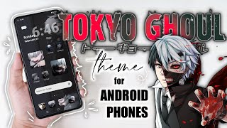 ☕ how to make an anime themed phone - tokyo ghoul theme (all icons are customized) screenshot 3