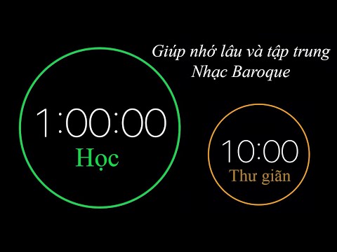Video Đếm 3 Giờ học - Nhạc Baroque Sóng Alpha Giúp Nhớ Lâu... - YouTube