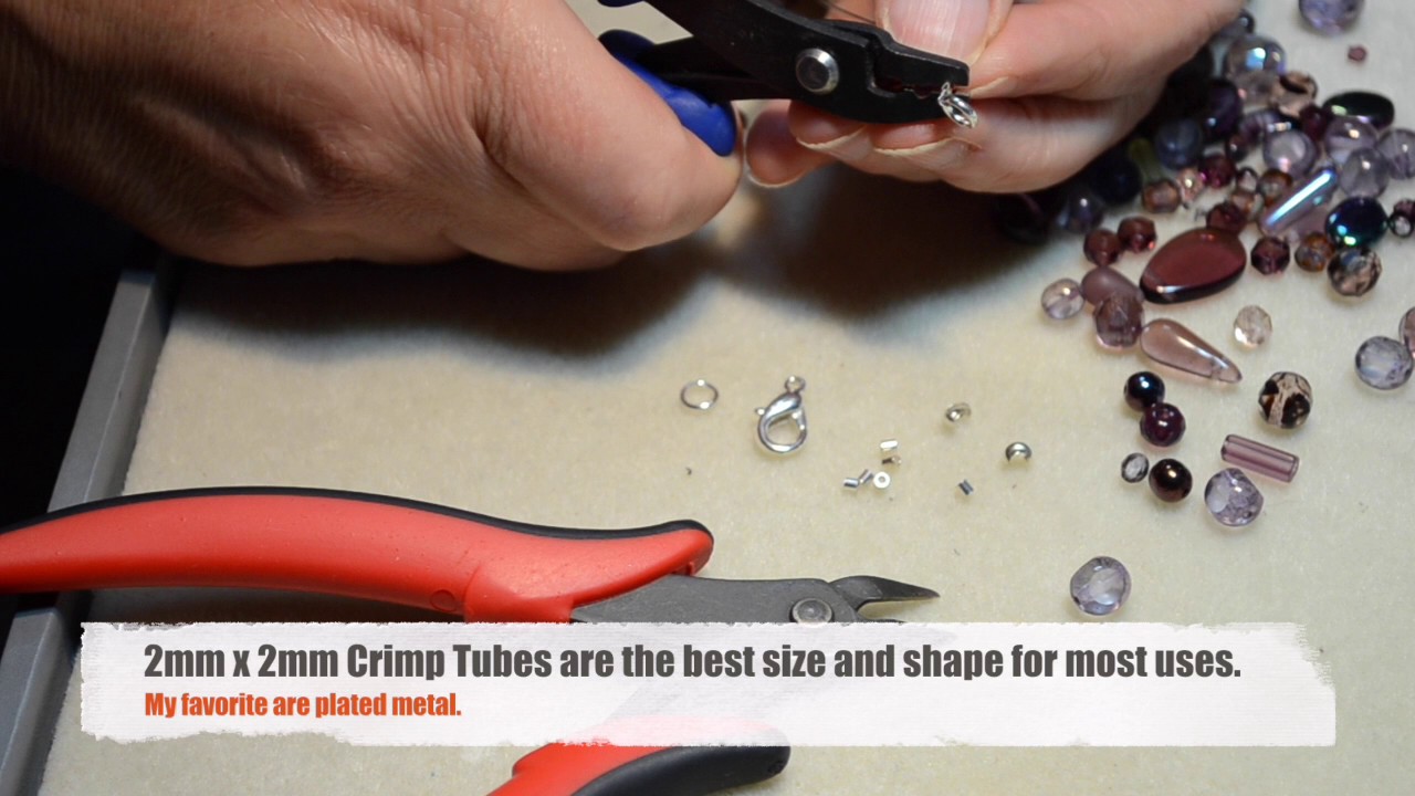 How to Add a Clasp with a Crimp YouTube