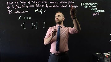 Transforming relations using matrices part 2