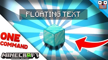 How to Create Custom Floating Text in Minecraft (Bedrock Edition) (MCPE,Xbox,Ps4,Switch,Windows 10)
