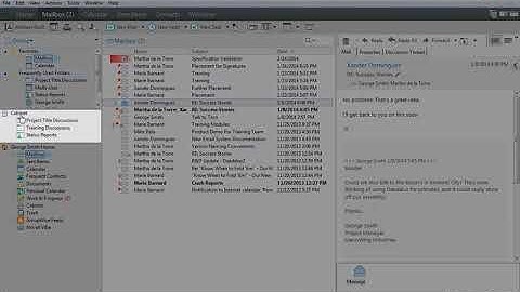 GroupWise 2014   Managing the Folder List