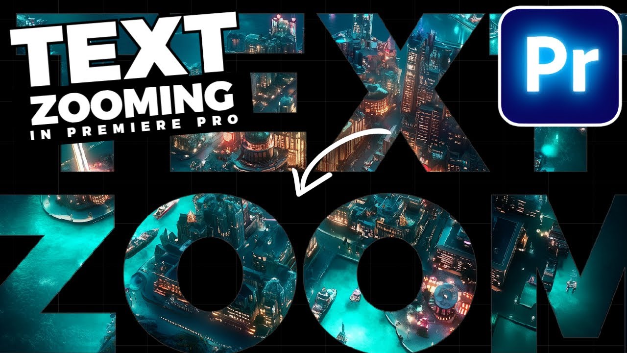 Book Text Zoomed In Video INSIDE Text ZOOM THROUGH In Premiere Pro - YouTube