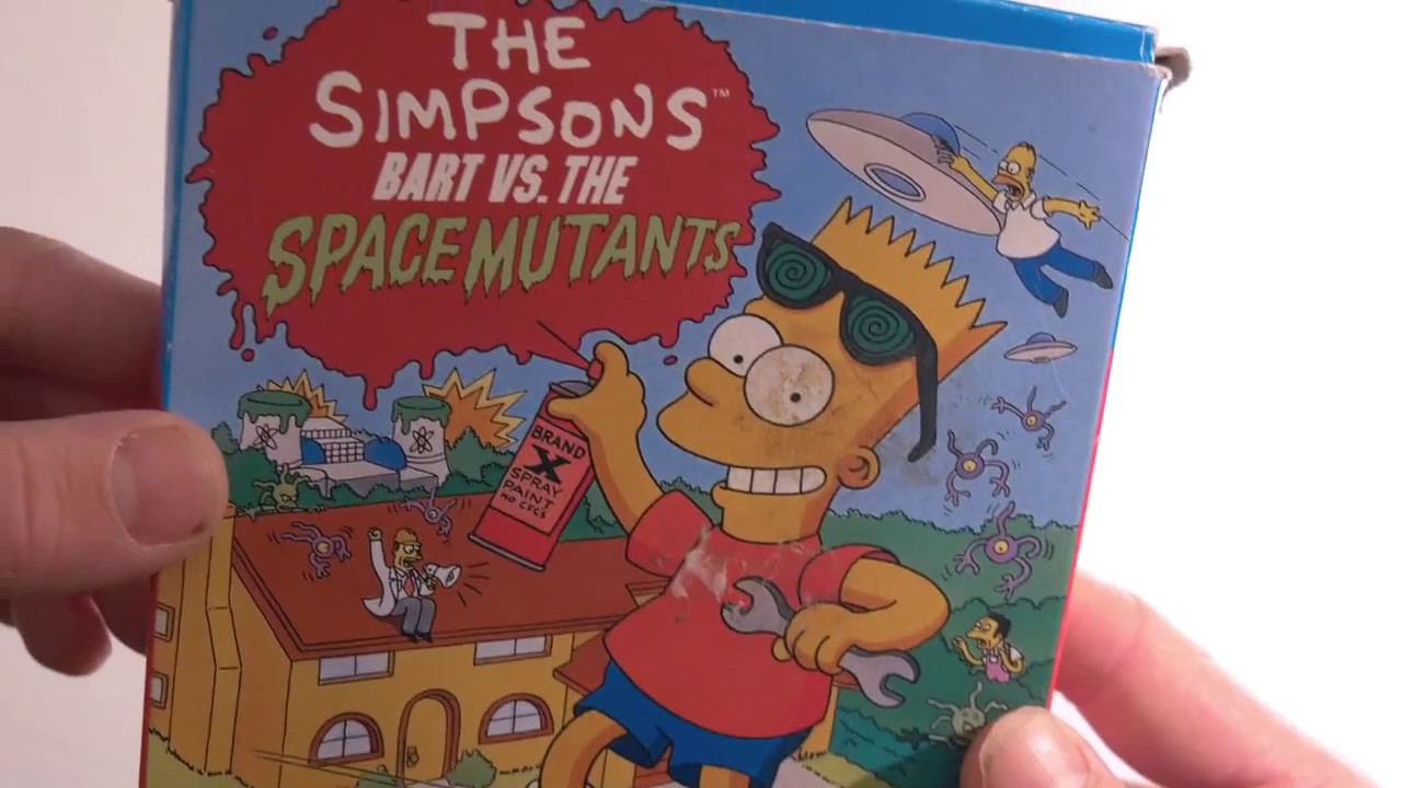 The Simpsons: Bart Vs. the Space Mutants NES Box and Cartridge PAL