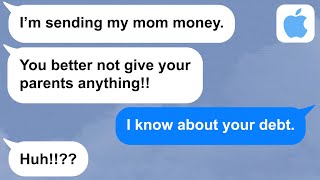 【Apple】Fiancee sends his mom money every month despite being deep in debt.
