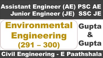 Environmental Engineering (291–300) | Gupta and Gupta | GPSC AE Civil Engineering | SSC JE Civil |