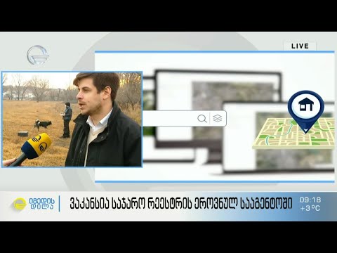 ვაკანსია საჯარო რეესტრი ეროვნულ სააგენტოში