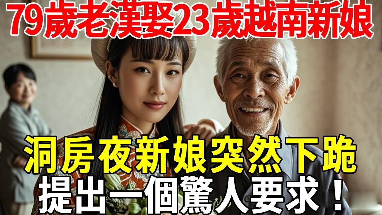 79歲老漢娶23歲越南新娘，洞房夜新娘突然下跪，提出一個驚人要求！#蝴蝶飛飛 #民間故事 #奇聞趣事 #古代小說#懸疑#老年情感