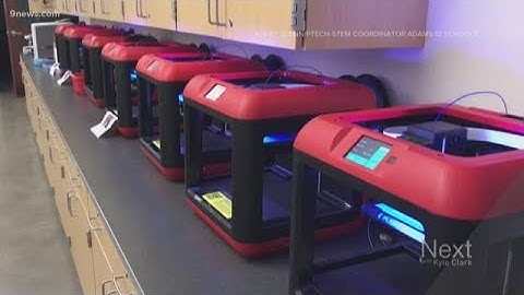 Colorado high school uses 3D printers to make parts of medical masks